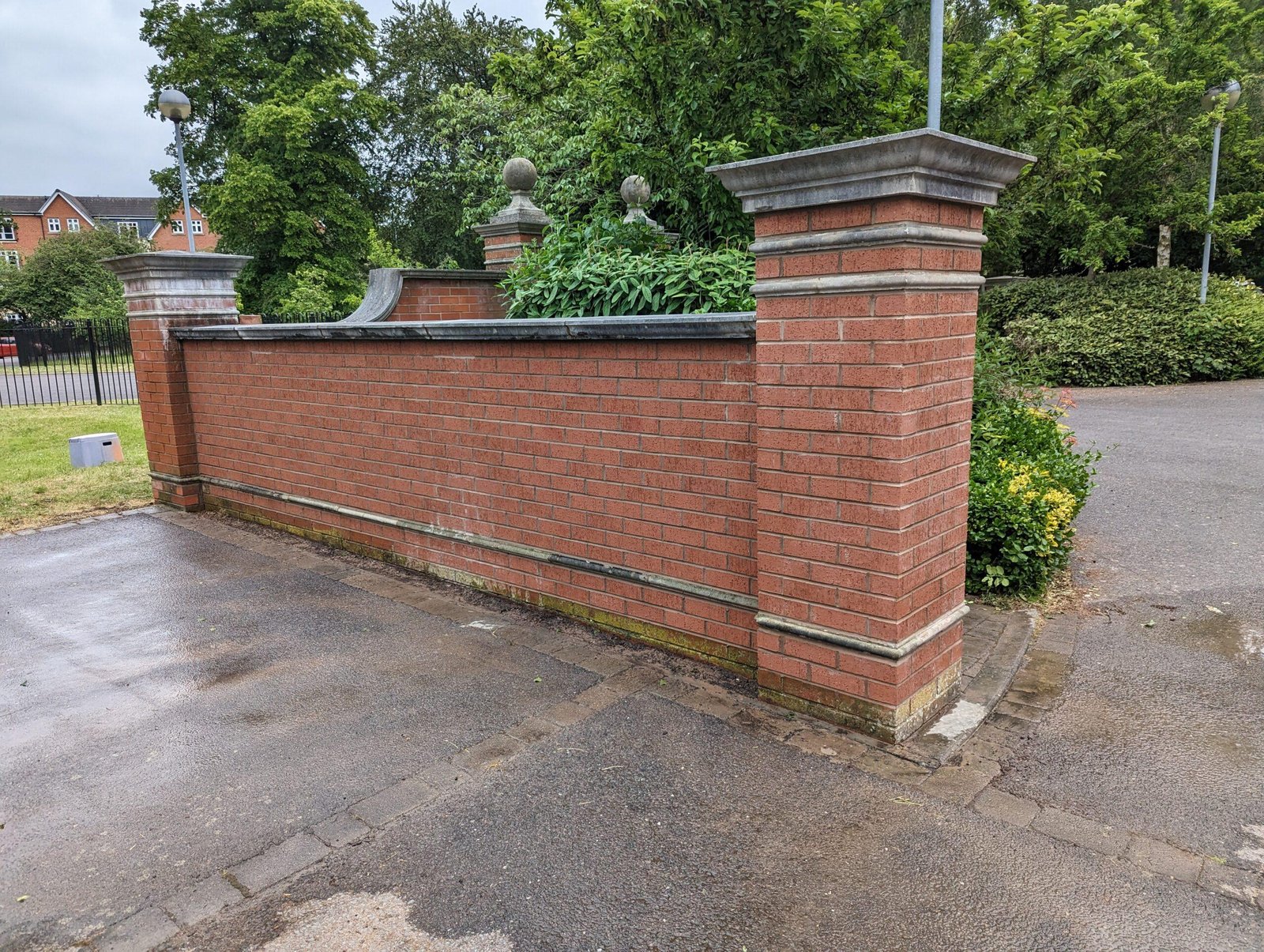 Garden wall repair completed by RMS