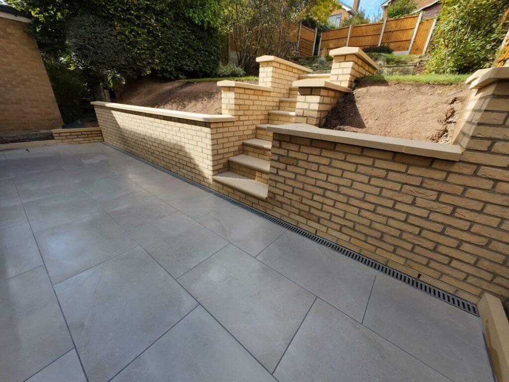 default Garden wall and Steps