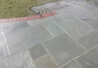 Indian kandla grey sandstone we layed for a patio in Bulcote, Nottingham Indian kandla grey sandstone we layed for a patio in Bulcote, Nottingham