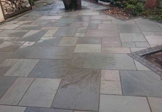 A full rear landscape project in Gedling, Nottingham, using charcoal edging sets installed with a kandla grey indian sandstone infill. Brick butresses built, coping stones on walls relayed and wall rendered. A full rear landscape project in Gedling, Nottingham, using charcoal edging sets installed with a kandla grey indian sandstone infill. Brick butresses built, coping stones on walls relayed and wall rendered.