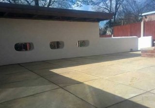 Riven slabs (600x600mm) layed on a job we did in Basford, Nottingham Riven slabs (600x600mm) layed on a job we did in Basford, Nottingham